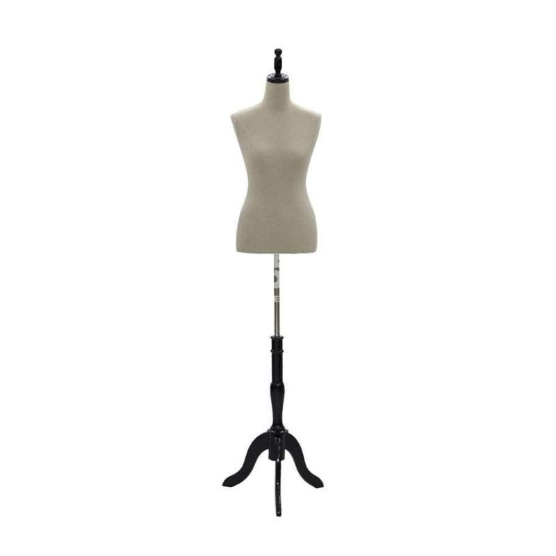Foto de producto Busto Mujer Con Base Color Madera Negra De Plastico