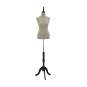 Foto de producto Busto Mujer Con Base Color Madera Harry Vintage De Plastico
