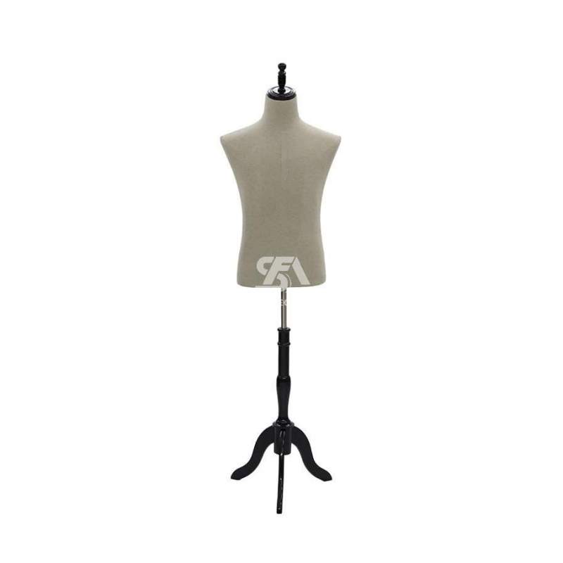 Foto de producto Busto Hombre Con Base Color Negro De Plastico