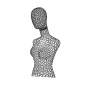 Foto de producto Busto Mujer Color Negro De Metal